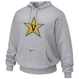 Nike Vanderbilt Commodores Ash Tackle Twill Logo Hoody Sweatshirt (XX-Large)