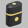 PENCIL SHARPENER W/RECPT PLAS