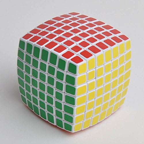 7x7x7x V-Cube Curved Magic Square Magic Speed Cube Toys Puzzle Game White