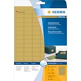 Herma Etiketten A4 4100 30,5x16,9 mm Folie gl&auml;nzend 2400 St&uuml;ck gold