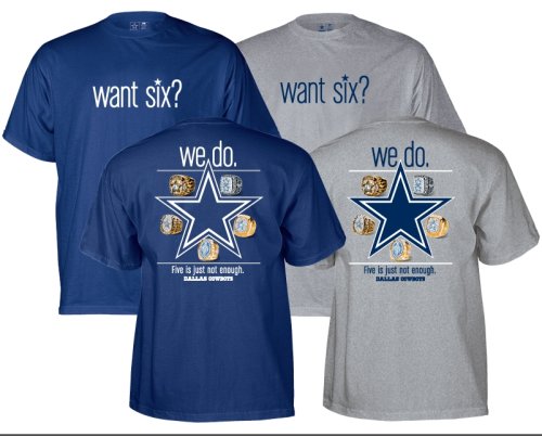 Dallas Cowboys 2008 Season Want Six Super Bowl T-shirt