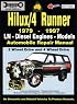 Toyota Hilux/4 Runner Diesel 1979-1997 Auto Repair Manual-LN, Diesel Eng 2 & 4 Wheel Drive (Max Ellery's Vehicle Repair Manuals)
