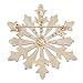 EVER FAITH Women's Austrian Crystal Winter Snowflake Brooch Pink Gold-Tone
