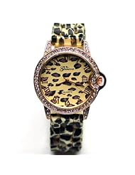 Geneva Crystal Womens Watches Fashion Silicone Ladies Watches with Rhinestone Pl175-y