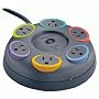 Kensington 62634 SmartSockets 6-Outlet 16 Foot Cord Table Top Circular Color Coded Power Strip and Surge Protector