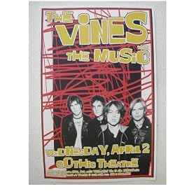 The Vines The Music Poster Handbill Gothic Theatre