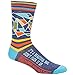Blue Q Men's Novelty Crew Socks - It's a Beautiful Day (Mens Size 7-12) with Sock Ring
