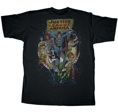  Justice League Mens Black T-shirt