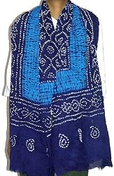 Long Scarves Cotton Tie and Dye Women Wear 88 x 40 inches