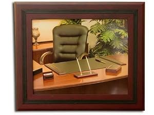 Rosewood & Leather 8 x 10 Photo Frame