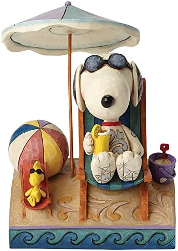 Peanuts Jim Shore Collection Snoopy And Woodstock At Beach Resin Figure