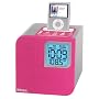 iHome Spacesaver Dual Alarm Clock Radio for iPod - Pink (IH12P)