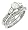 Ladies Pave Wedding Set with 2 Round Side Diamonds and Half Bezel Center Diamond 1.25cttw H/i I1 - Size 4.0