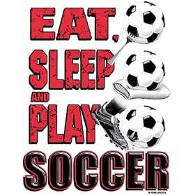 Eat Sleep Play Soccer Short Sleeve T ...