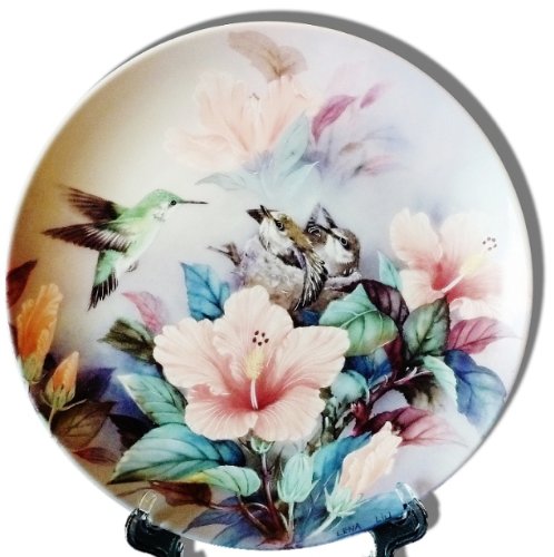 Nature's Harmony Bird Collector's Plate by Lena Liu from the Nature's Poetry Collection