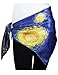 Dahlia Women's 100% Luxury Square Silk Scarf - Van Gogh's Painting Collection