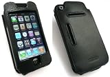 GENUINE GRIFFIN ELAN SLEEVE LEATHER SLIDE IN CASE/COVER WITH DETACHABLE BELT CLIP RETAIL PACK SUITABLE FOR APPLE IPHONE 3G/3GS ( Includes a Screen Protector )