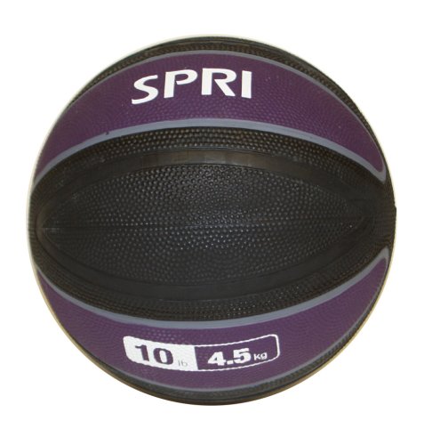 spri xerball 10-pound medicine ball (purple)