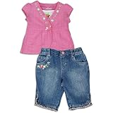 Levi Strauss & Co Infants 2-Piece Ruffle Pant Set