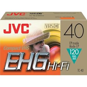 JVC TC40EHGDU VHS-C Videocassette - 40Minute - SP - Analog Videocassette by JVC