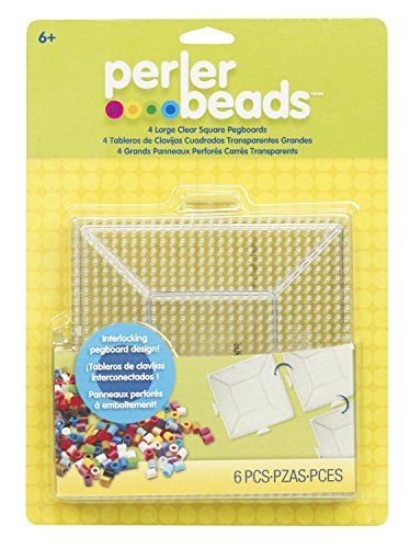 Perler-Beads-Clear-Square-Pegboards-4-Pack-New-Free-Shipping Perler-Beads-Clear-Square-Pegboards-4-Pack-New-Free-Shipping