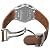 Ebel Men's 9503Q51/1633568 Classic Sport Silver Dial and Brown Rubber Strap Watch from Ebel