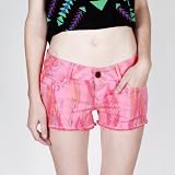 BLK STAR CUT OF SHORT ORANGE
