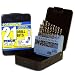 Eazypower 86802 21-Piece 1/16-Inch-3/8-Inch Cobalt 135-Degree Split Point M35 High Speed Steel Drill Bit Set
