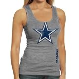 Dallas Cowboys Women's Grey Team Pride Ribbed Tank