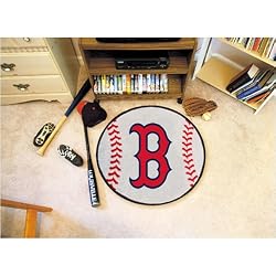 Boston Red Sox MLB "Baseball" Round Floor Mat (29")