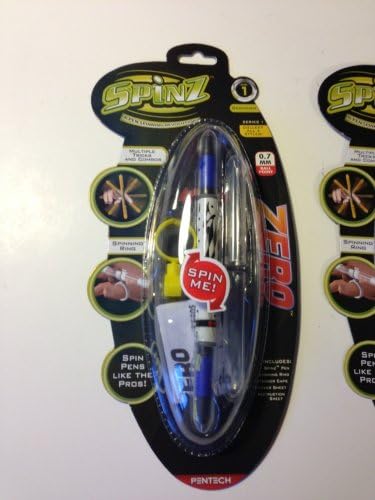 LOT OF 6- PENTECH SPINZ ZERO .7MM BALL POINT SPINNING PENS W. KITS LEVEL 1 NEW