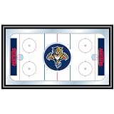 Trademark Poker NHL1500-FP NHL Florida Panthers Framed Hockey Rink Mirror