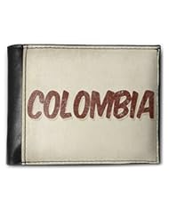 Apparel: Wallet Colombia Cocktail, Vintage style, RFID Mens Bifold ID Case - Neonblond