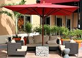 Greencorner 10x13 Feet Rectangular Umbrella