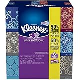Kleenex Flat Ultra Soft Tissues, (6 Pack, 120 Count Each) (Packaging may vary)