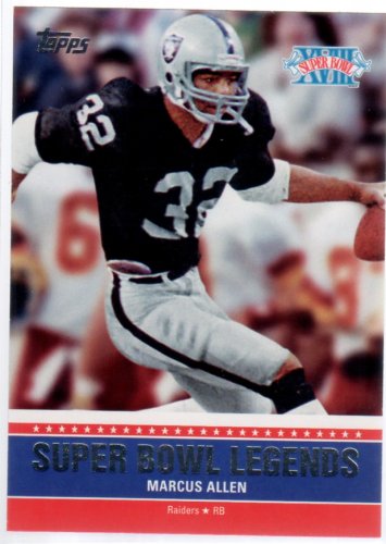 2011 Topps Super Bowl Legends #SBLXVIII Marcus Allen - Oakland Raiders (Football Cards)