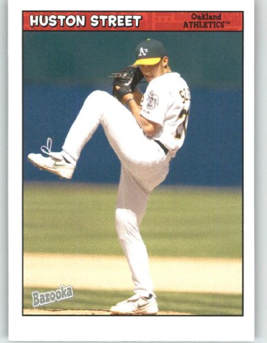 2006 Bazooka Blue Fortune #171 Huston Street - Oakland Athletics (Blue Bordered Parallel) (Baseball Cards)