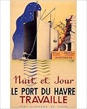 Photographic Prints of Le Havre port poster from Mary Evans
