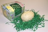 Scott's Cakes 1 Pound Coconut Cream Easter Egg Covered in White Chocolate