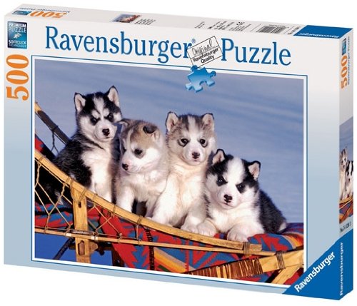 Ravensburger 14120 - Husky Welpen - 500 Teile Puzzle Preisvergleich