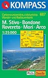  : Kompass Karten, M. Stivo, M. Bondone, Rovereto, Mori, Arco