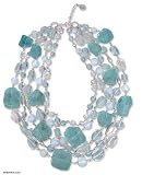 Quartz necklace, 'Evolution'