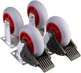 Milwaukee 48-60-5120 Trade Titan Heavy-Duty 6-by-2-Inch Wheel Caster Set