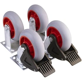 Milwaukee Trade Titan Heavy-Duty 6-by-2-Inch Wheel Caster Set #48-60-5120 by Milwaukee