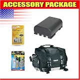 Canon 200DG Camera Case, NB-2LH Equivalent Battery, LCD Screen Protectors, 4 in 1 Lens Care Kit