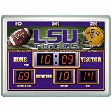 LSU Tigers Scoreboard Clock