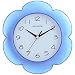 Blue Petals Wall Clock