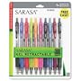 Zebra's Sarasa Gel Retractable Pen 0.7mm Assorted 10 Pack (46881)