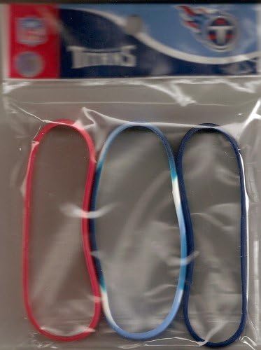 Tennessee Titans Rubber Wristbands 3 Pack