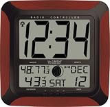 La Crosse Technology WS-8248U-CH Digital Wall Clock with Moon Phase
